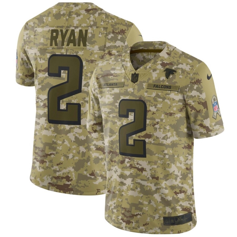 Youth Atlanta Falcons Matt Ryan Nike Camo Salute to Service Game Day Jersey